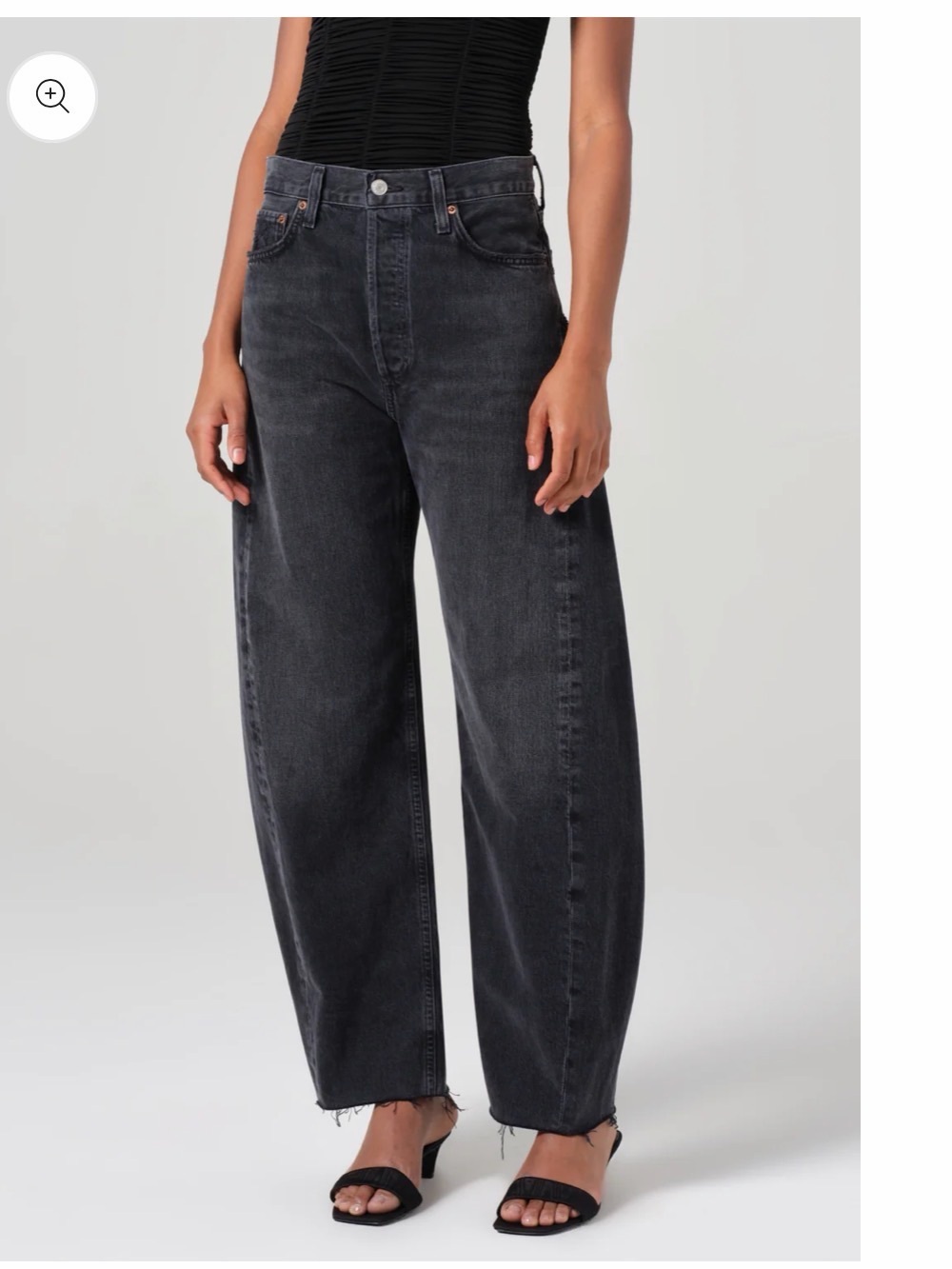 AGOLDE Luna High Rise Pieced Taper Jeans Size 26 in Possess 100% Organic Cotton